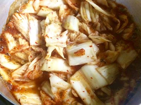 Canh kim chi thịt heo recipe step 1 photo