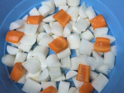Củ cải ngâm xì dầu chua ngọt recipe step 1 photo