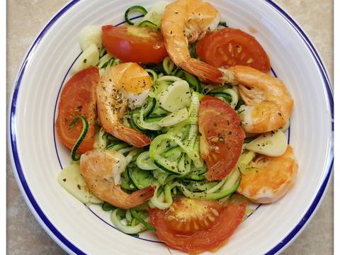 Zucchini Spaghetti (Mỳ spaghetti bí ngòi) #cleaneating recipe step 6 photo