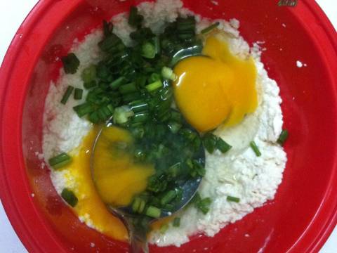 Trứng chiên đậu phụ recipe step 3 photo