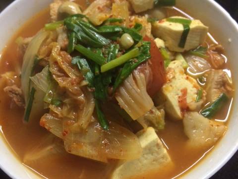 Canh kim chi thịt heo recipe step 8 photo