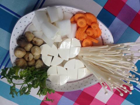 Canh đậu hũ rong biển recipe step 1 photo
