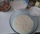 Hình ảnh bước 3 Sweet Sticky Rice Congee With Coconut Cream. Chè Đậu Trắng Nước Dừa Nấu Bằng Lò Vi Sóng