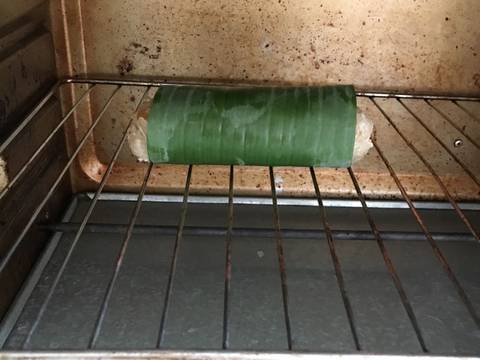 Chuối gói nếp cuộn lá nướng #ngon_bất_ngờ recipe step 3 photo