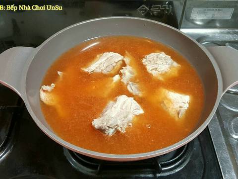 Xương Lợn Kho Cay 매운 돼지등뼈찜 recipe step 4 photo