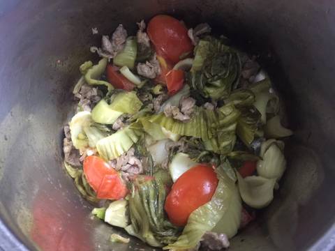 Canh dưa cải chua dùng nồi ủ recipe step 3 photo