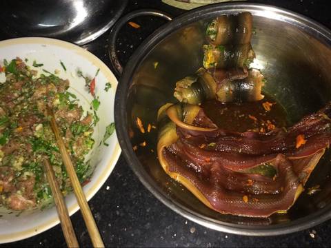 Lươn cuốn thịt rán giòn recipe step 2 photo