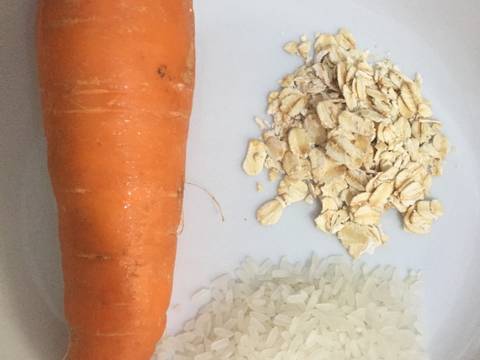 Bột cà rốt yến mạch cho bé ăn dặm 6 tháng tuổi recipe step 1 photo