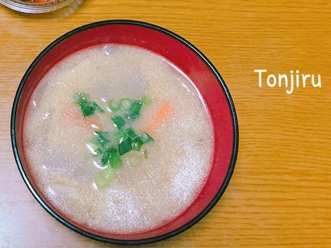 Tonjiru Soup (canh rau củ kiểu Nhật) recipe step 5 photo