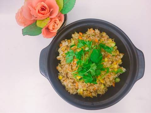 Cơm rang sắc màu (colorful fried rice) recipe step 5 photo