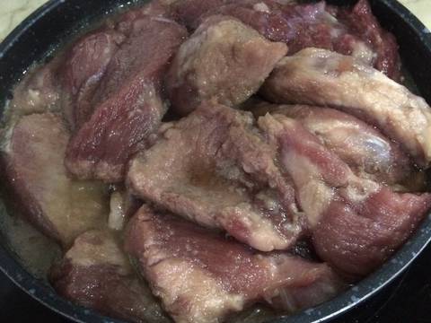 Khô thịt heo xé (giả bò khô) recipe step 1 photo