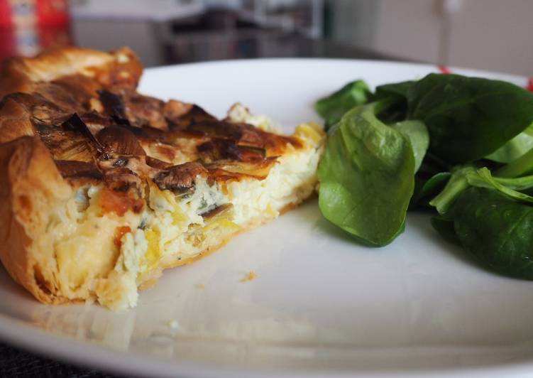 Tarte poireaux fourme d'ambert