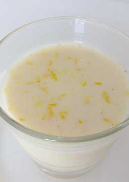 Soupe froide de chou-fleur au citron