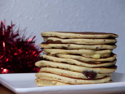Pancakes aux pépites de chocolat