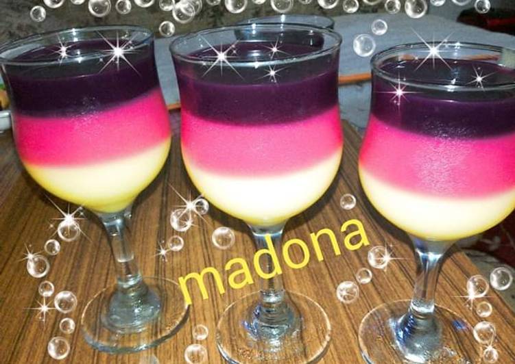 مهلبيه العصير الملونه recipe main photo