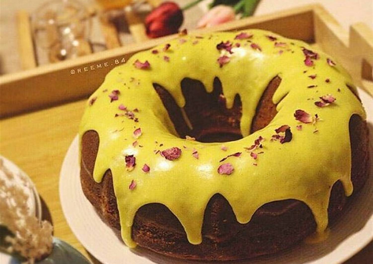 كيكة الهيل والزعفران 🌷💛 بالصور من chef_nada - كوكباد