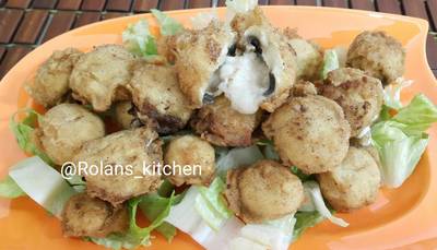 الفطر الطازج المقلي😋