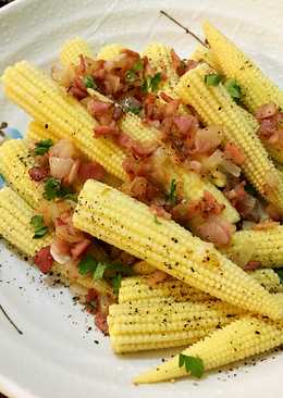 培根奶油玉米笋