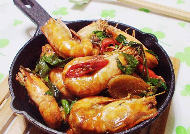 三杯泰國蝦食譜 by 歐巴桑的快樂廚房 - Cookpad