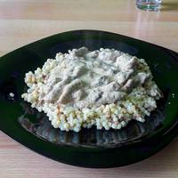 Tejfölös gombás sertéstokány