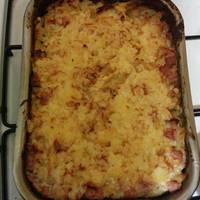 Rakott sonkás penne