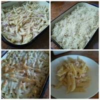 Rakott sonkás penne