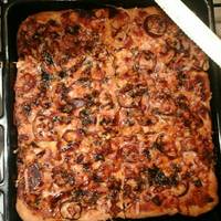 BBQ csirkés pizza