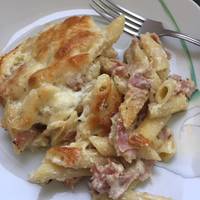 Rakott sonkás penne