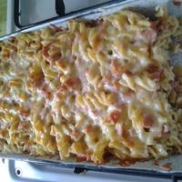 Rakott sonkás penne