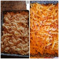 Rakott sonkás penne