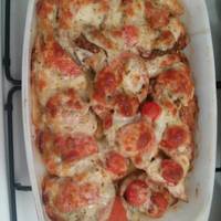Mozzarellás paradicsomos (caprese) csirkemell