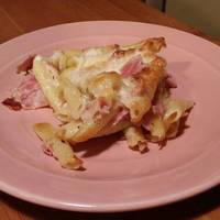 Rakott sonkás penne
