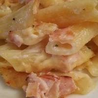 Rakott sonkás penne