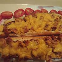 BBQ csirkés melegszendvics
