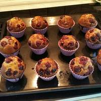 Csokis-meggyes muffin