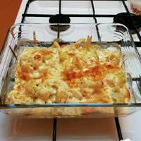 Tepsis csirkemell recept karfiollal
