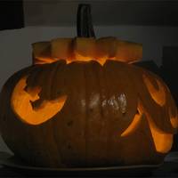 Halloween töklámpás készítés