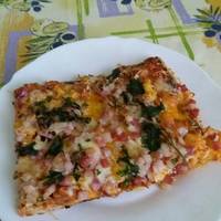 BBQ csirkés pizza