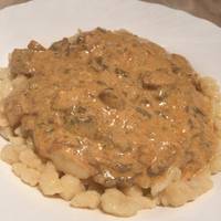 Gombapaprikás recept nokedlivel (klasszikus)
