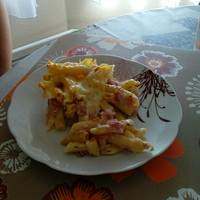 Rakott sonkás penne