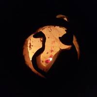 Halloween töklámpás készítés