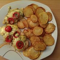 Mozzarellás paradicsomos (caprese) csirkemell
