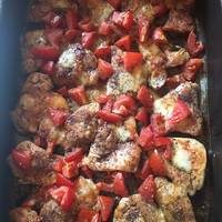 Mozzarellás paradicsomos (caprese) csirkemell