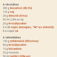 Házi túrós kifli