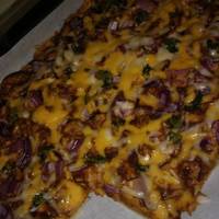 BBQ csirkés pizza