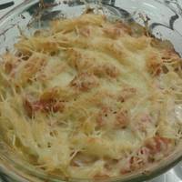 Rakott sonkás penne