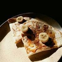 Mogyoróvajas-banános tortilla