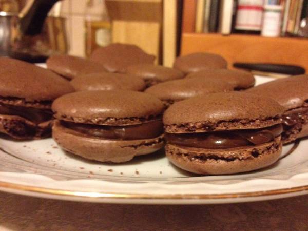 Francia csokoládés macaron