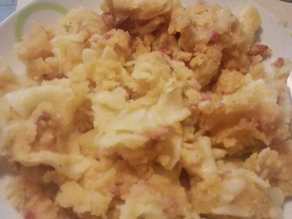 Baconos krumplis tészta