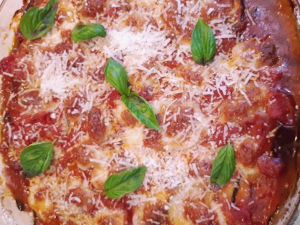 Parmezános cukkini